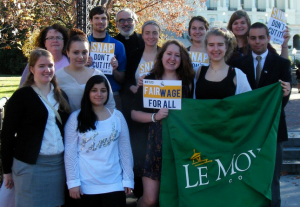 Le Moyne College students on Capitol Hill