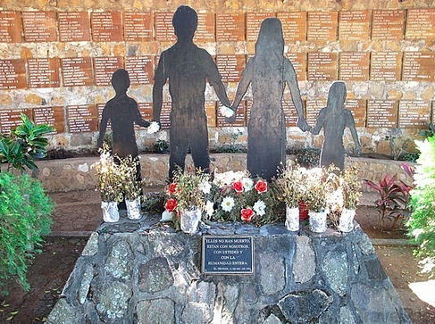 Memorial to those who died at El Mozote