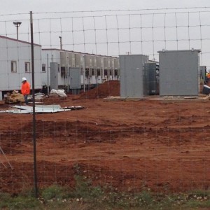 Family detention center being built in Dilley, Texas. [SOURCE: Joanne Kelsey]