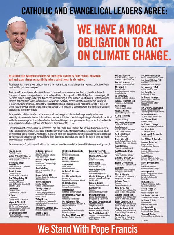 faith-leaders-show-support-for-pope-francis-encyclical