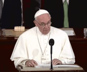 Pope Francis speaks to Congress