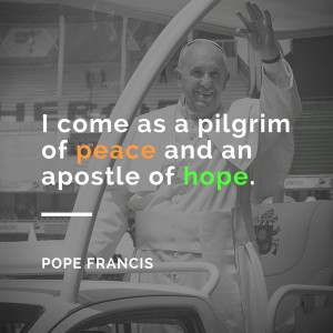 Pope Francis - I come as a pilgrim of peace